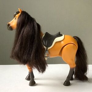 Spirit Untamed Forever Free Toy Horse Figure With Saddle Posable Needs Batteries